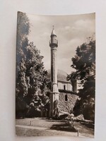 Régi képeslap fotó levelezőlap Pécs Minaret