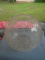 Retro ... Karcagi berekfürdő veil glass, cracked glass vase, spherical vase, flawless
