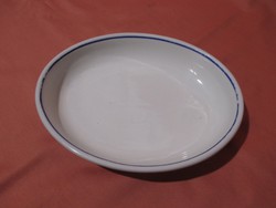 Régi Zsolnay ovális tálka, kocsonyás tányér