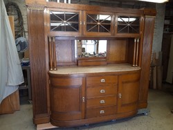 Art Nouveau sideboard marked, special piece.