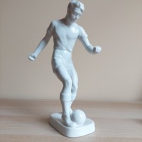 Hollóházi nagyméretű focista figura 25 cm