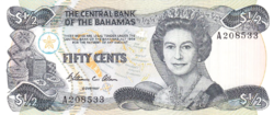 Bahamas ½ Dollar 1984 ounces