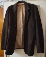 Vintage Retro Öjes Ernst Larsson Malung kabát , zakó bőr