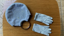 Antique theater bag and gloves