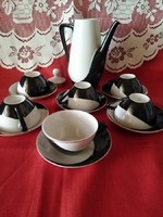 Pingvines hollóházi porcelán kávéskészlet