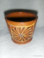Marked small ceramic pot height 8 cm, diameter 8 cm (12/d)