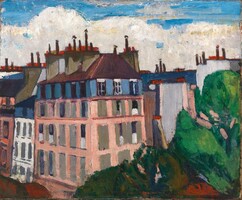 Saÿen - roofs in Paris - blindfold canvas reprint