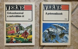 2db régi Verne könyv