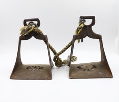 Pair of Ottoman - Turkish iron stirrups approx. 18th century