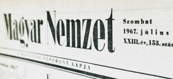 1972 October 11 / Hungarian nation / original newspaper for birthday. No.: 21676