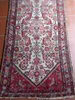 200 x 90 cm antik kézi csomózású Hamadan perzsa szőnyeg eladó