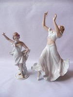 Wallendorf és Schaubach Kunst porcelán balerinák