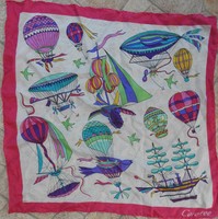 Carefree Chinese real silk scarf - depicts special aircraft