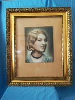 Laminated frame with a photo taken in the 1930s