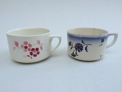 Old vintage granite flower cup 2 pcs
