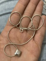 Silver necklace marked with jewelry