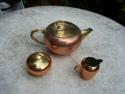 Mid-century Erich Kolbenheyer made in Austria copper coffee set