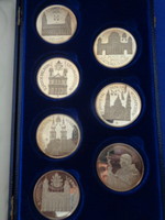 Silver papal visit commemorative coins