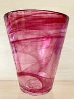 Svéd Kosta Boda Mine pohár - pink színű