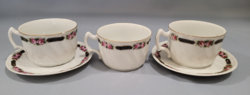 Antique Zsolnay coffee, tea and cappuccino cups 3 pcs