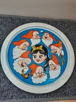 Retro tray of Snow White and the dwarfs