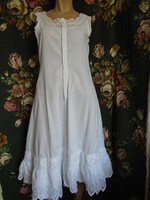 Antique handmade Madeira nightgown, dress.