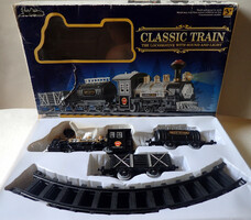 Retró Classic Train vasútpálya vonatpálya terepasztal játék vasút vonat pálya szett modell makett