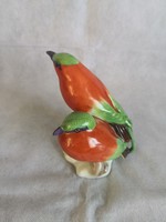 Herendi porcelán Vörösbegy madár pár