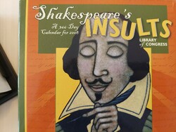 Shakespeare's insults, calendar, Shakespeare quotes with insults and swear words for every day