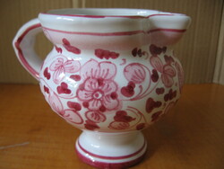 Pink floral shabby jug dipinto a mano italy bu 919