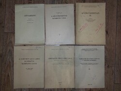 Orvos egyetemi kéziratok 6db. 1972, 1973,1975,1976