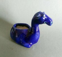 Rare Moravian Zsuzsa ceramic tapir(?) Holder