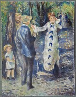 Pierre Auguste Renoir : "Hinta" festmény - olaj, vászon másolat