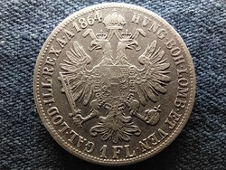 Ausztria Ferenc József .900 ezüst 1 Florin 1864 V RRR! (id65256)
