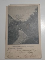 Győr képeslap  1911 Győri Orsolyák Internátusa kertrészlet