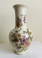 Zsolnay "réti virágos" porcelán váza (3937/0007), nagy méretű - eredeti, jelzett