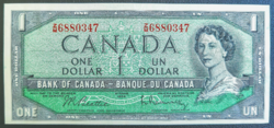 Canada $1 1961 auunc