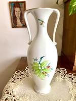 Herend Hecsedli, large amphora vase with rosehip pattern