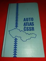 Old ndk -ddr edition thick Czechoslovakia car atlas book in good condition according to the pictures