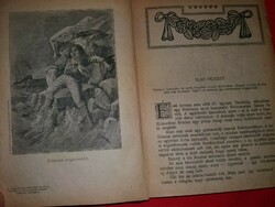 Campe H, JÁNOS : ROBINZON antik ifjúsági könyv ritkaság képek szerint Magyar kereskedelmi Közlöny