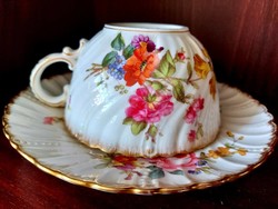 ​Antik fajansz Sarreguemines nagyméretű teás csésze - sérült