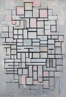 Mondrian - composition iv (1914) - quilted canvas reprint