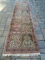 Kashmir silk life tree hand-knotted running rug. Negotiable!!