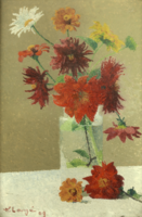 Achille laugé - bouquet of flowers - canvas reprint
