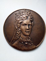 Erzsébet királyné, Sziszi bronz plakett I.