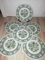 Special English wood & sons green cake plates 6 pcs