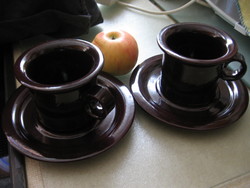 Skandináv csokoládé barna csésze pár