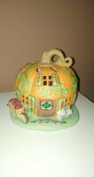 Halloween pumpkin lantern shaped candle holder