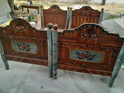 Hand painted old beds