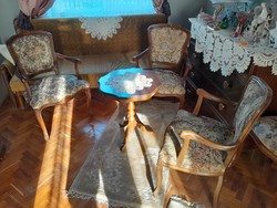 3 Baroque armchairs, armchairs